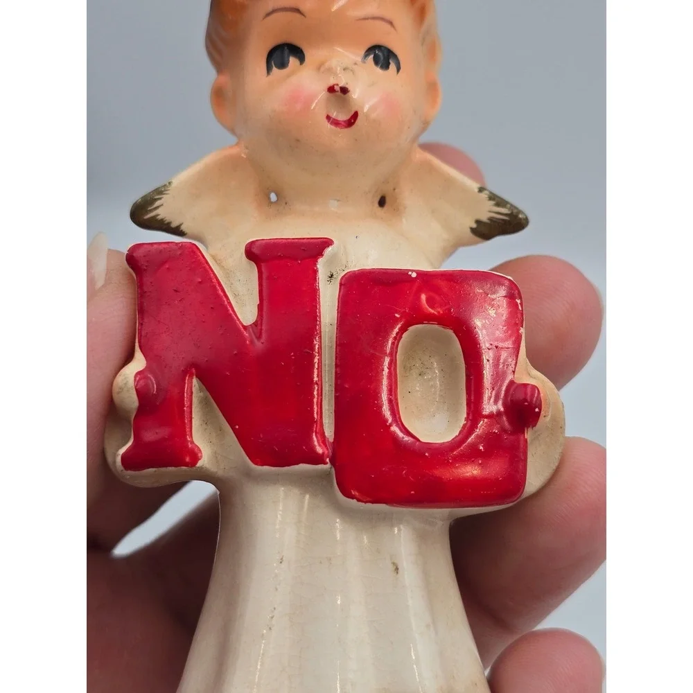 Brinn's Noel Angel Figurines Vintage Japan Ceramic Shakers